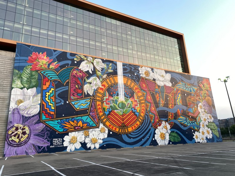 One of the many, many murals in Downtown Dallas