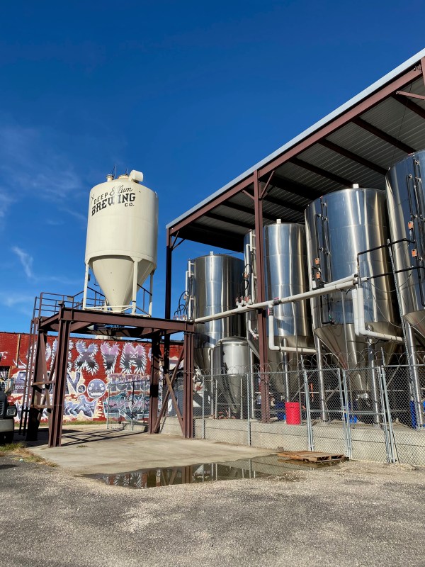 Outside Deep Ellum Brewing