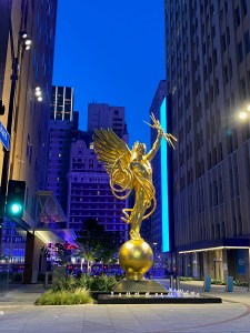 AT&T Plaza is fun to walk through day or night and it seems there's always some sort of pop up event happening here.