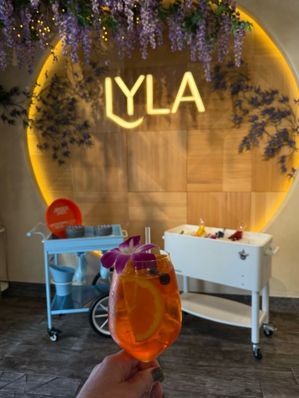 A yummy "build your own" spritz bar at Lyla in Uptown