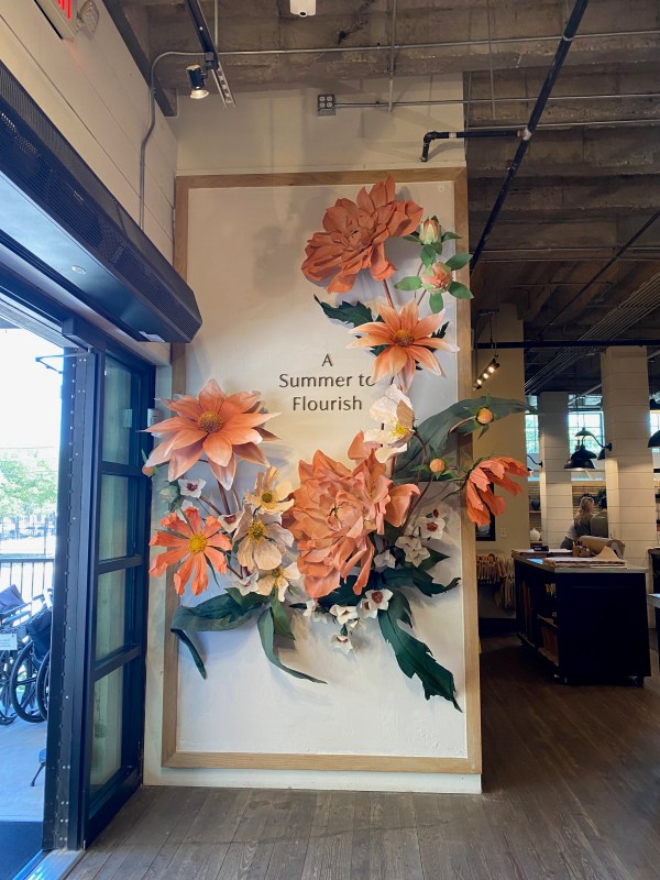 A spring installation at Magnolia Market