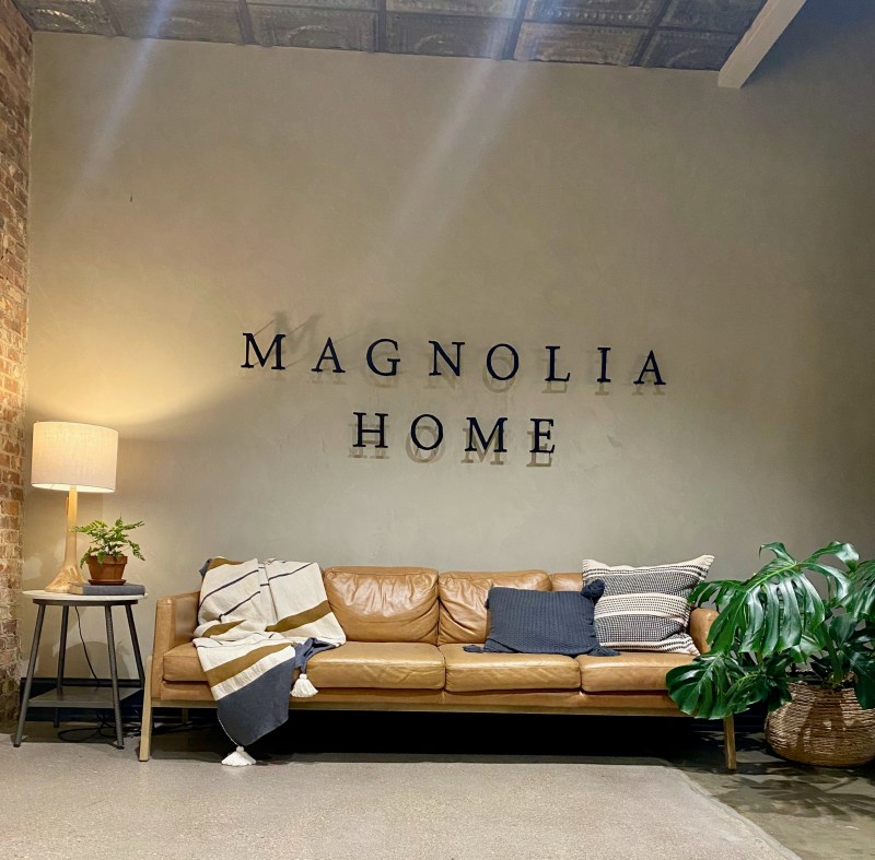 A great place to pause for a few minutes inside of Magnolia Home